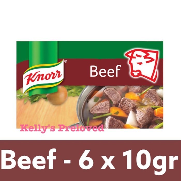 

KNORR STOCK CUBES 60 GR | BEEF | 6 X 10 gram | BUMBU KALDU