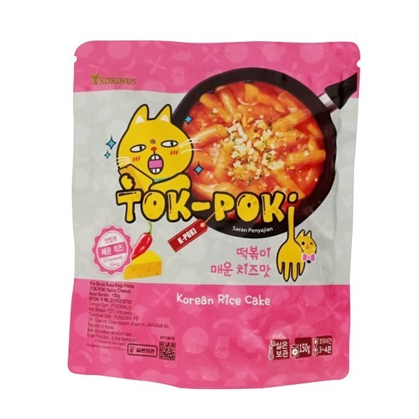 

K-Bunsik Tokpoki Instant Spicy Cheese Korinus 140 Gr