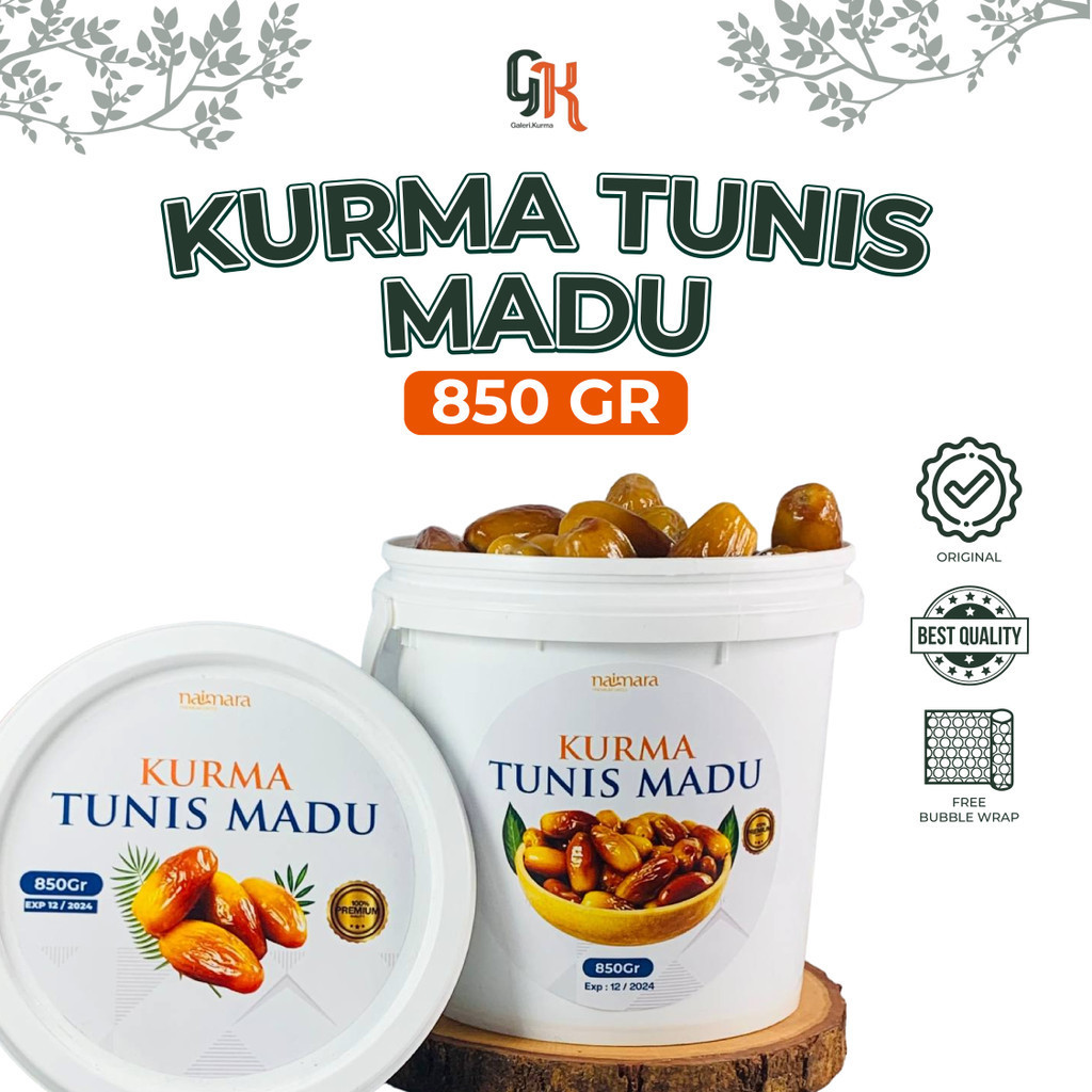 

KURMA TUNISIA MADU 850gr ORIGINAL FRESH PREMIUM KEMASAN EMBER