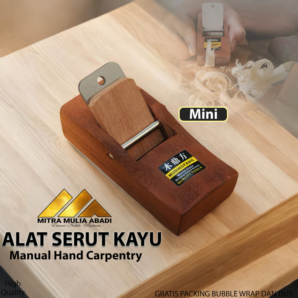 Alat Serut Ketam Manual Mini / Ketam Serutan Kayu Mini Manual Hand Carpentry