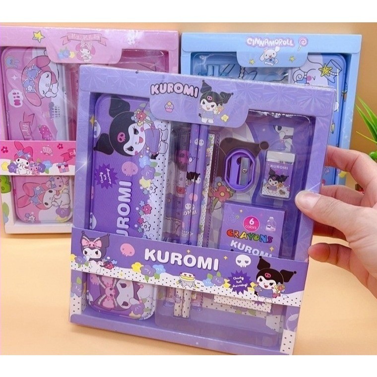 

Kotak Pensil 7 In 1 Anak / Kotak Pensil Kuromi / Tempat Pensil Alat Tulis Kuromi / Hadia Hampers Ulang Tahun Anak / Aika Stationery Set - Griyalaris88