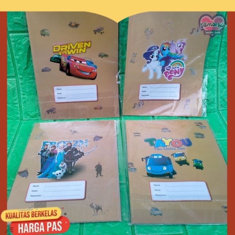 

Sampul Buku Ukuran Buku sidu Motif Animasi Kartun Sampul biasa Grosir