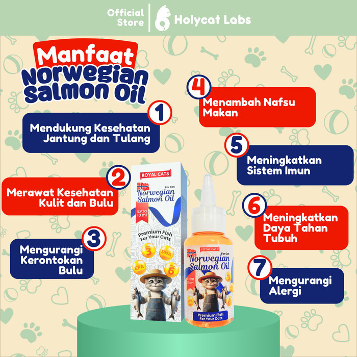 Holycatlabs Norwegian Premium Salmon Fish Oil 60 ml