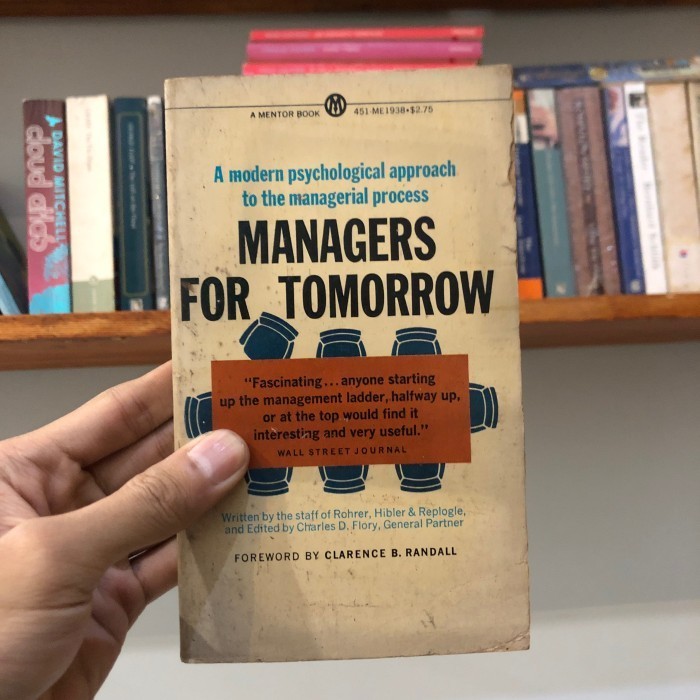 

Managers for Tomorrow - Hibler & Replogie, Charles D. Flory