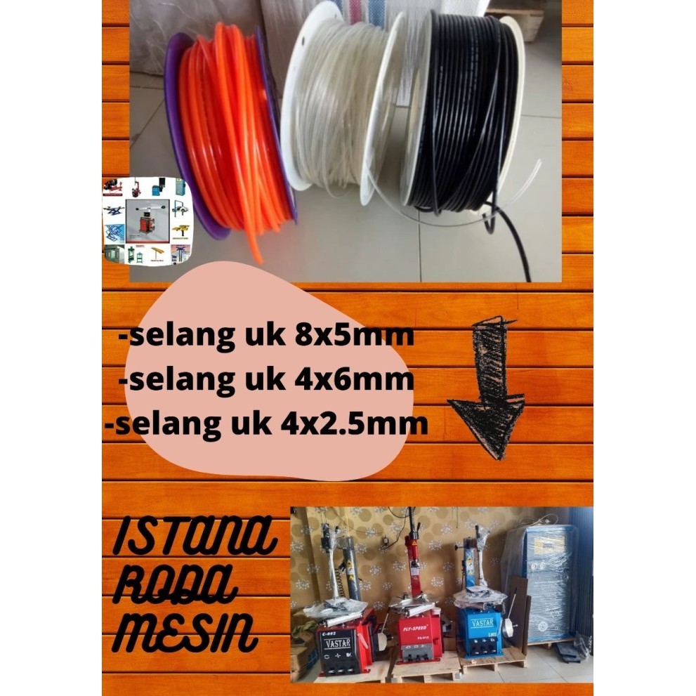 selang angin mesin bukaan ban dan nitrogen harga permeter
