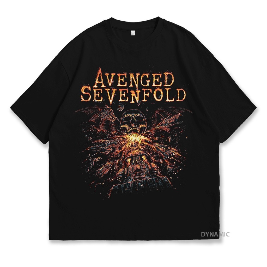 Kaos / Tshirt / Baju Distro Pria Wanita Tema Musik Band Avenged Sevenfold A7X