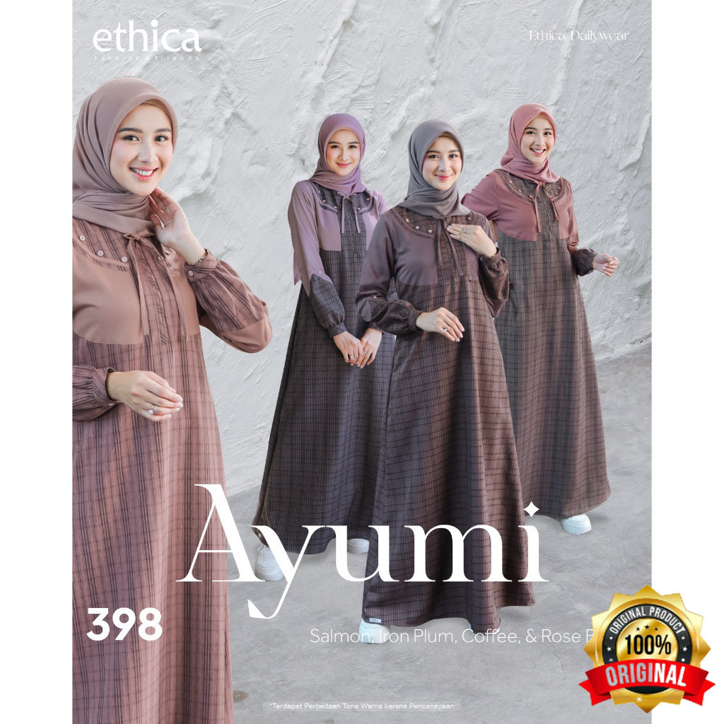 ESP - Ethica Dress Daily Ayumi 398 Baju Muslim Wanita Original