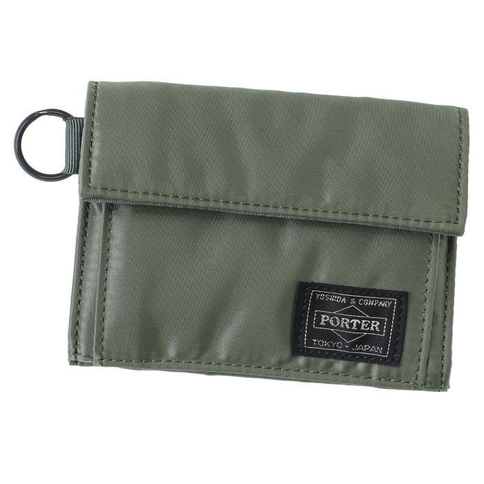 Mark PORTER YOSHIDA Tanker Wallet 622-78167 Iron Blue - Sage Green