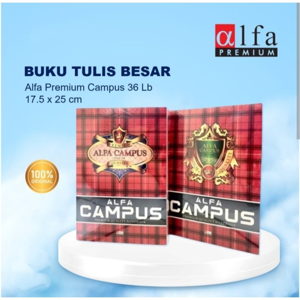 1 Pack BUKU TULIS BESAR CAMPUS 36 LEMBAR ISI 10 BUKU PANJANG