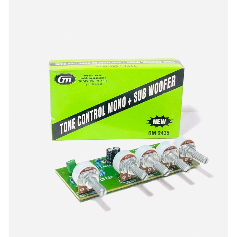Kit Tone Control Mono GM 2435 Plus Subwoofer Hijau