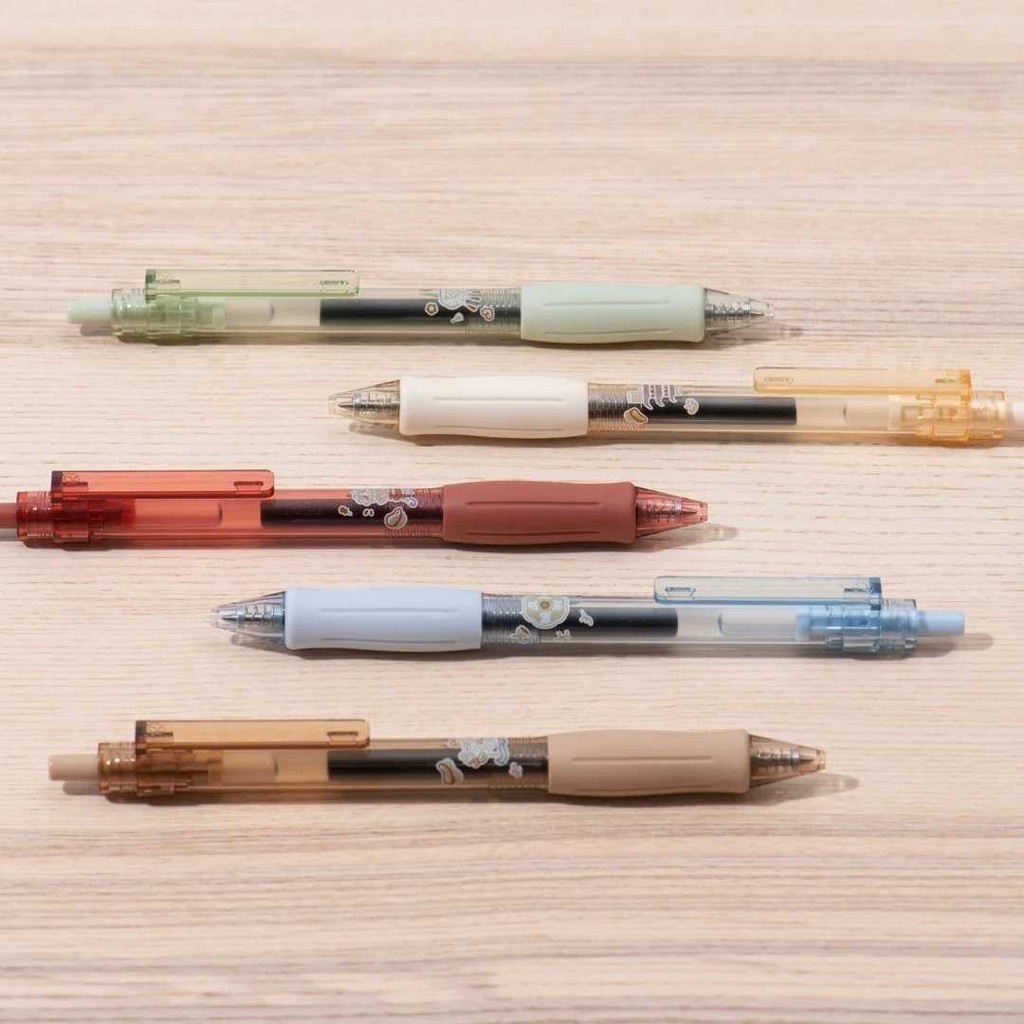 

Kaco KEYBO Pena Pulpen Gel 0.5mm Quick Dry Black Ink 5 PCS