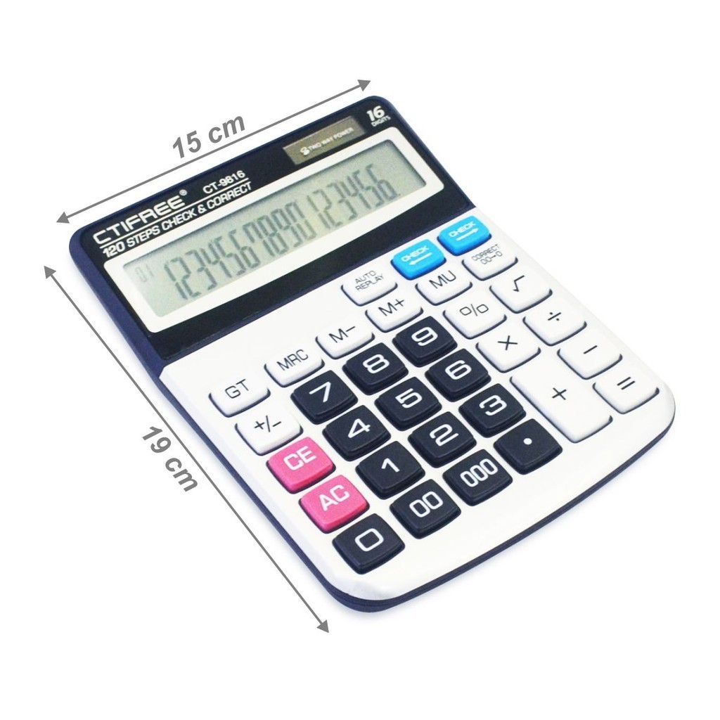 

Kalkulator Elektronik CTIFREE CT-9816 Dekstop Calculator 16 Digit