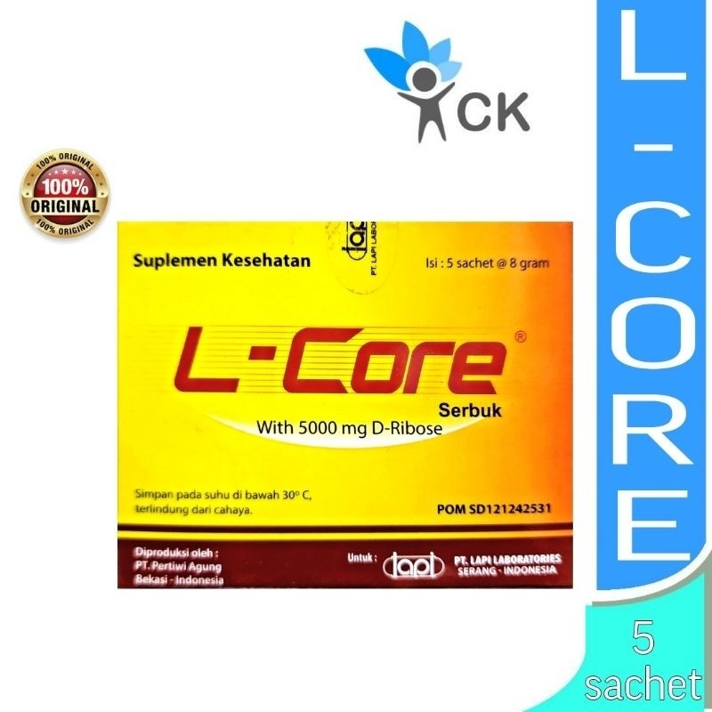 L CORE BOX ISI 5 SACHET suplemen untuk pemulihan kesehatan