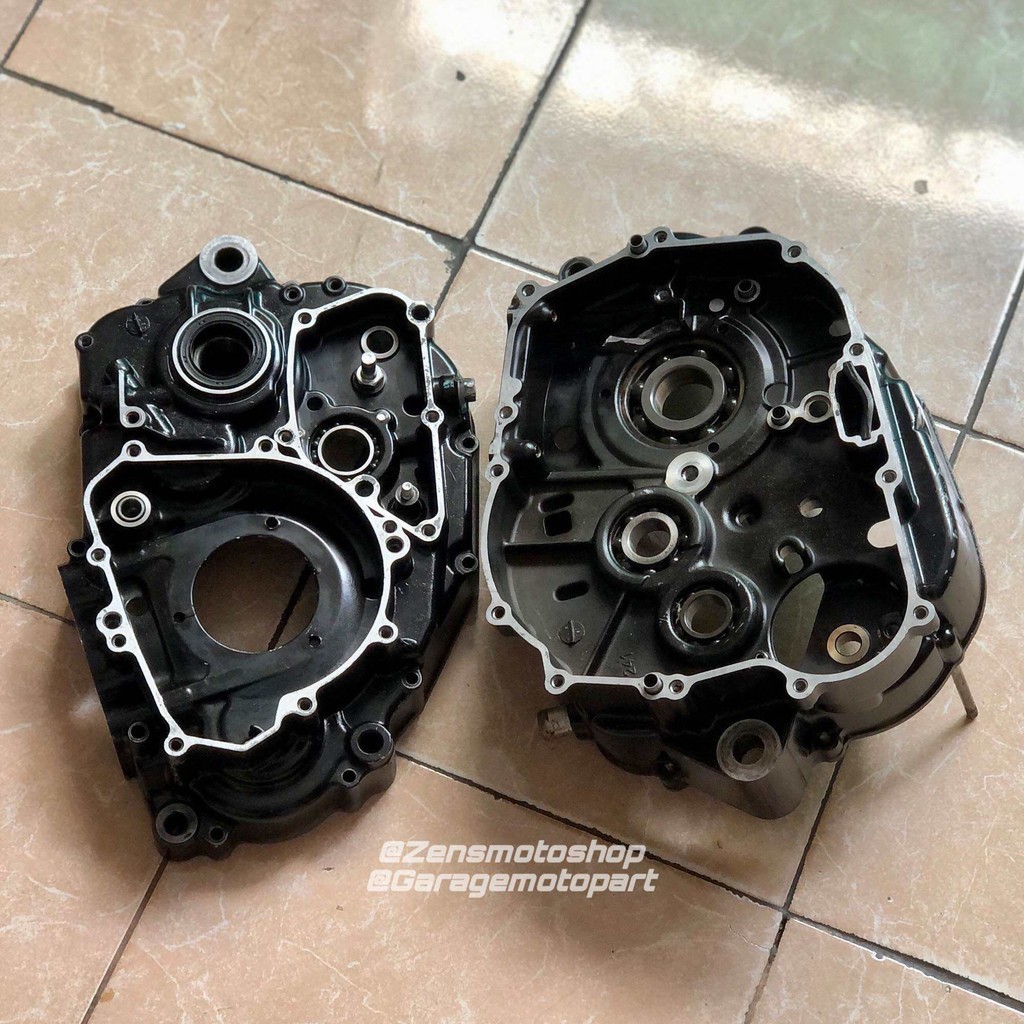 Crankcase Rengkes Kalter Sepasang Kawasaki Ninja RR Mono | Z250 SL | KLX 250 D-Tracker Ori Copotan