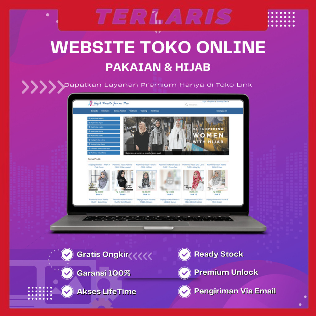 Sourecode Website Toko Online Pakaian & Hijab Termurah