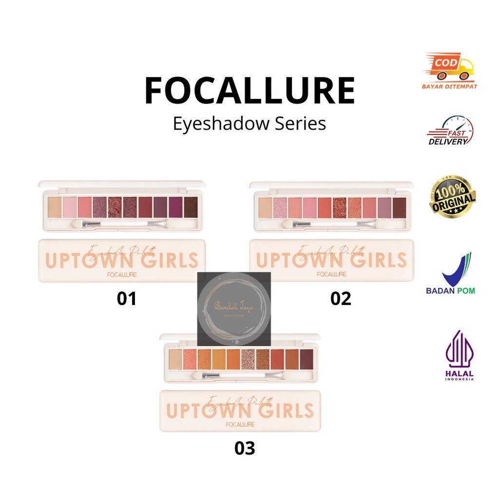 Focallure Eyeshadow Palette Uptown Girls | 10 Color Eyeshadow Palette