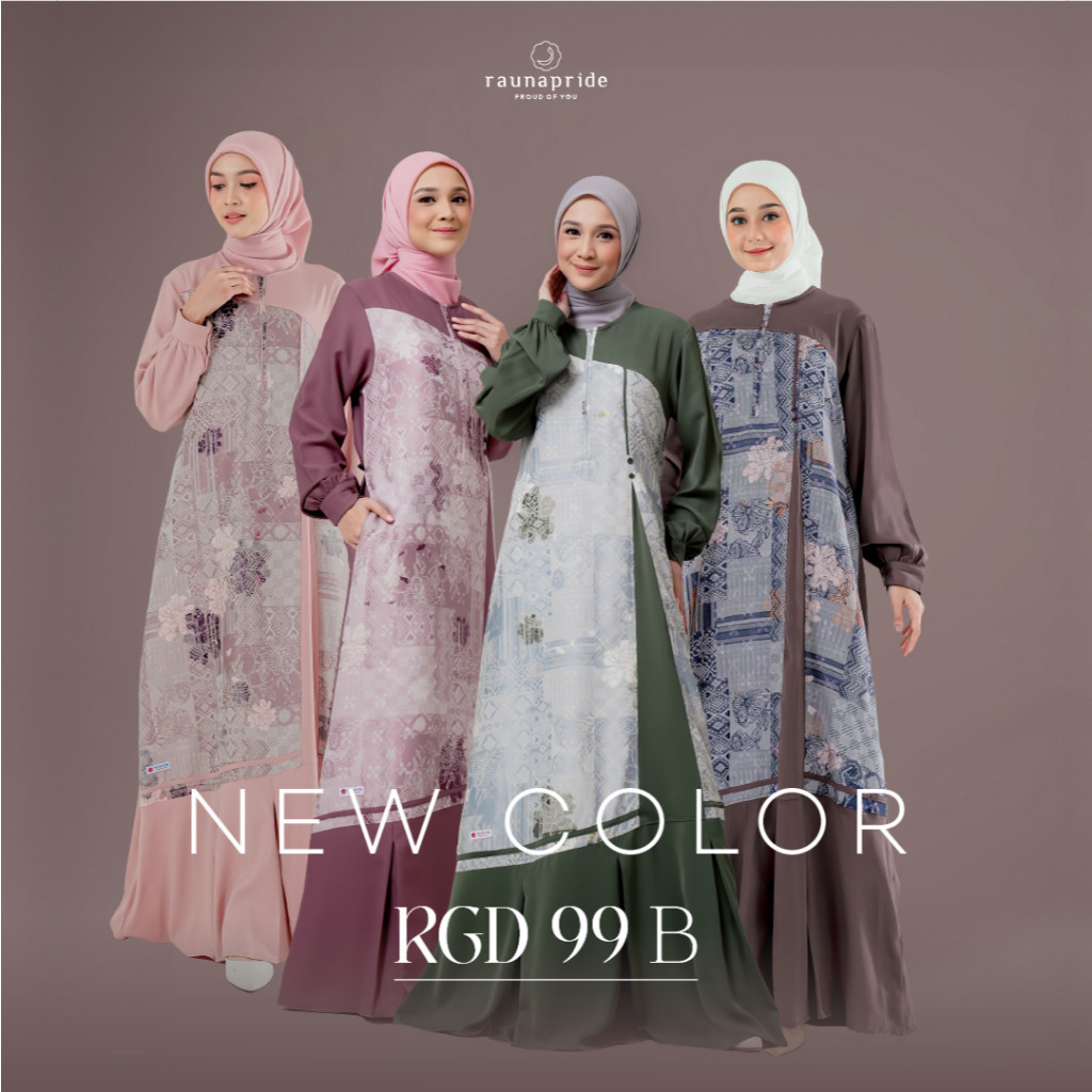 Gamis RaunaPride RGD 99 B 99b / Baju Muslim Remaja Dewasa / Fashion Muslim 2024