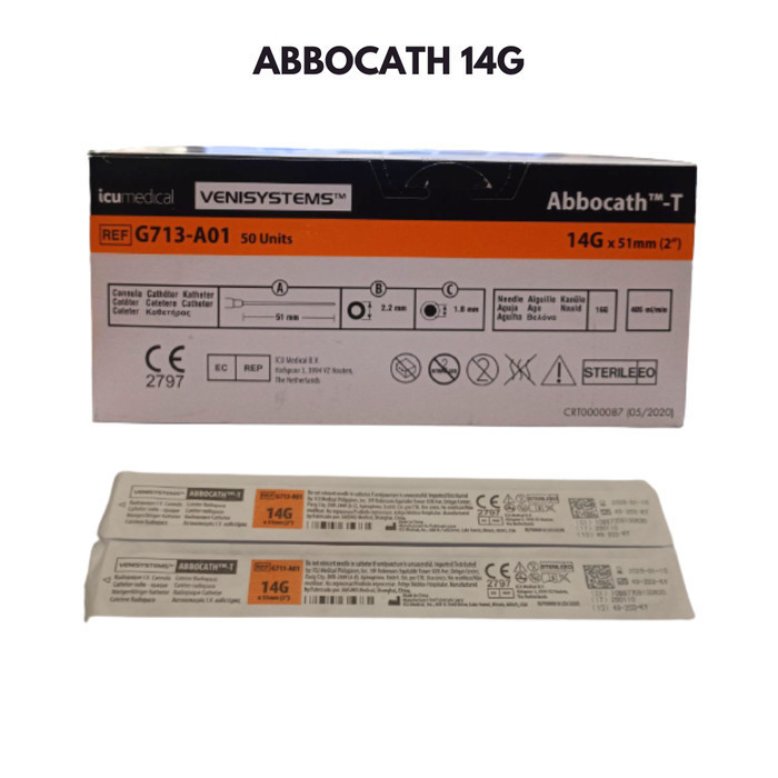Abbocath no 14 G/ Jarum infus Abbocath no 14