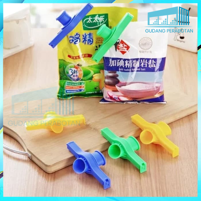 

GP Klip Segel Plastik Penutup Makanan / Clip Penjepit Kemasan Snack Serbaguna / Klip Snack Makanan Bumbu / Sealing Clip