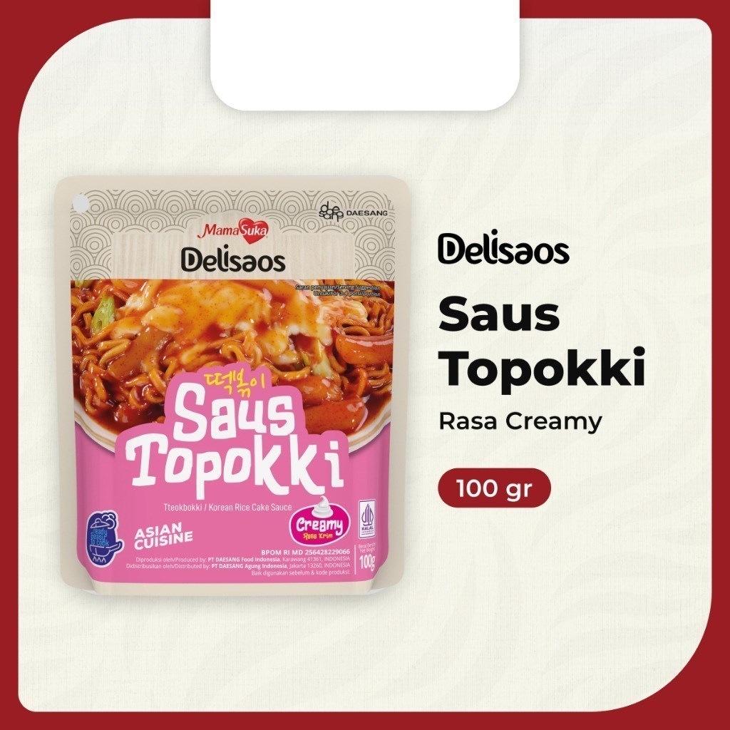 

JOSCELLY.ID MAMASUKA Delisaos Saus Topokki Creamy 100 gr