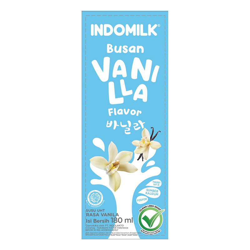 

INDOMILK Busan Susu UHT Vanilla 180 ml