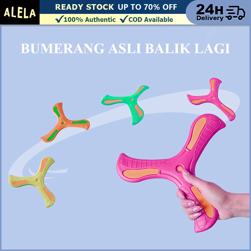 Boomerang Lempar Mainan Anak Bumerang Asli Balik Lagi 20 Meter