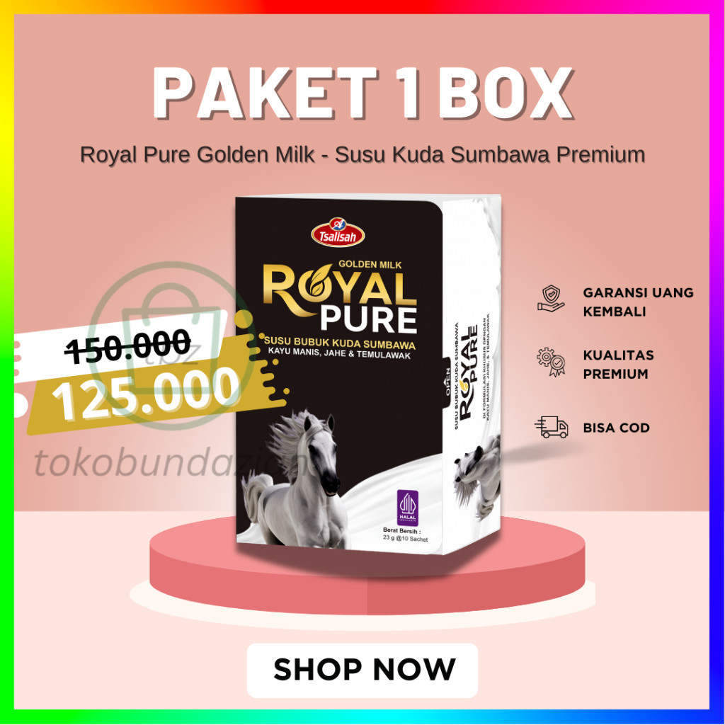 

[PAKET 1 BOX] SUSU KUDA SUMBAWA PREMIUM
