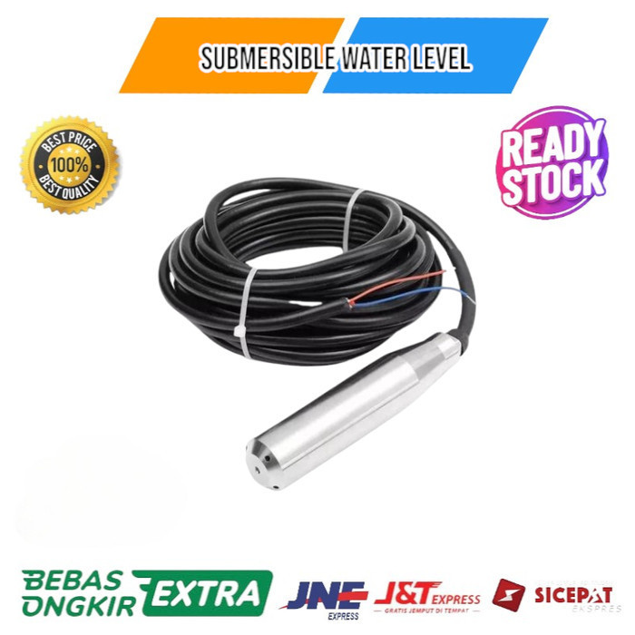 Submersible Water Level Transmitter Level Transducer Sensor 6m Cable