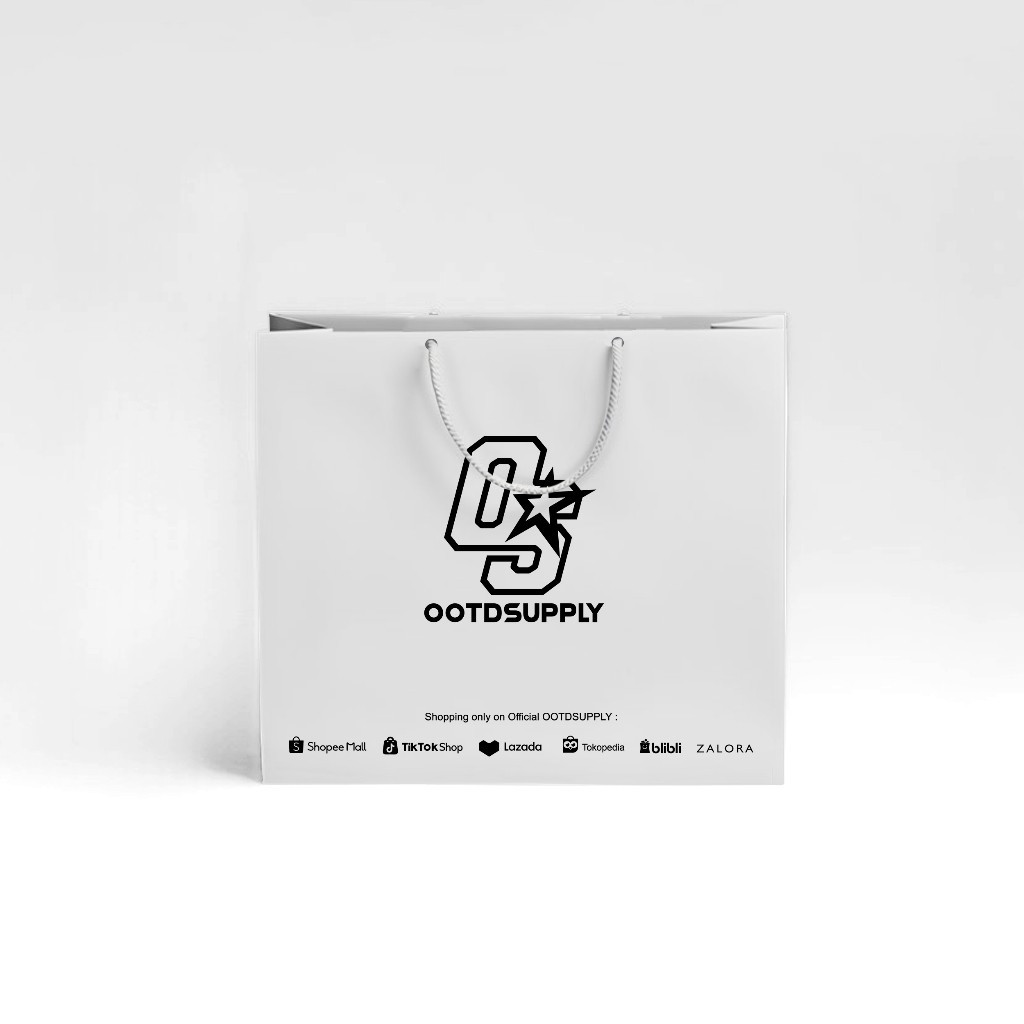 

KIDDSUPPLY Paper bag Premium White l Tas Hadiah l Gift bag I PPB004