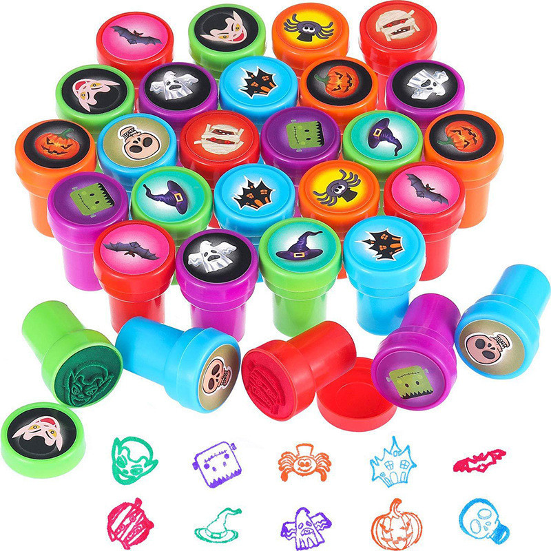 

10pcs/lot Cartoon Round Stamp Toys for Kids Children Kindergarten Reward Stamp Cute Animal Seal Commemorative Stamp Gifts DDJ