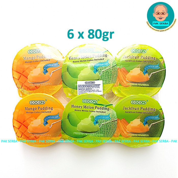 

TERJUAL Cocon Fruit Dices Pudding Mixed 6 x 80gr
