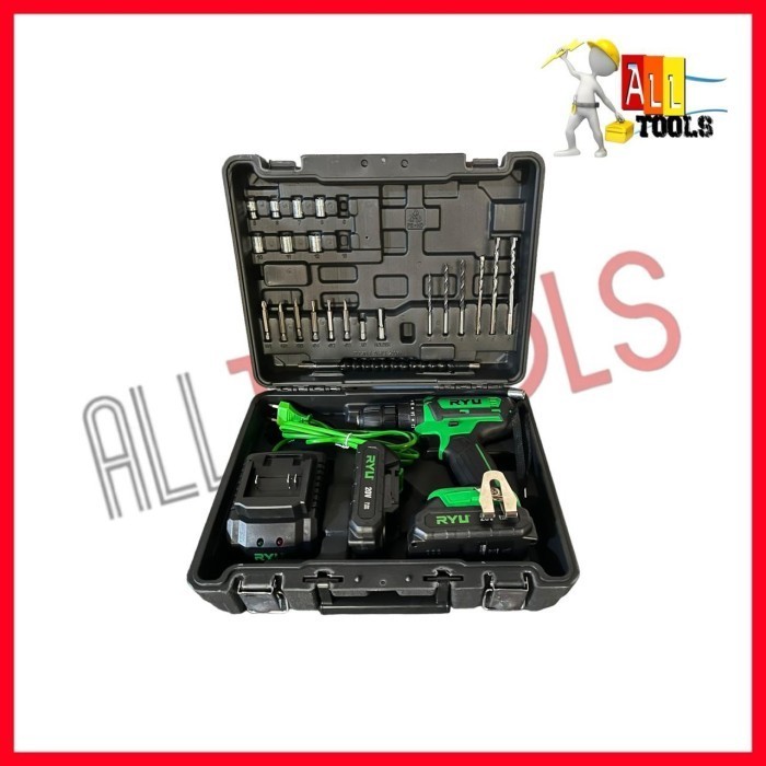 RYU CORDLESS IMPACT DRILL RCI20V - RYU MESIN BOR BATRE BATERAI 20V