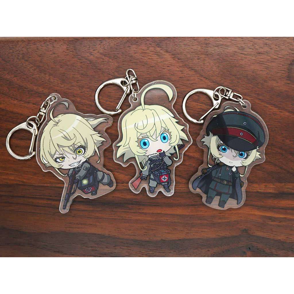 Saga of Tanya the Evil Anime Youjo Senki Degurechaff Tanya Acrylic Keychain