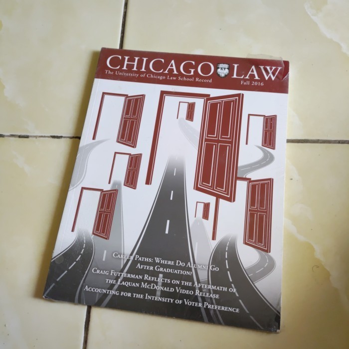 Buku CHICAGO LAW the university of chicago law school record  Original Preloved
