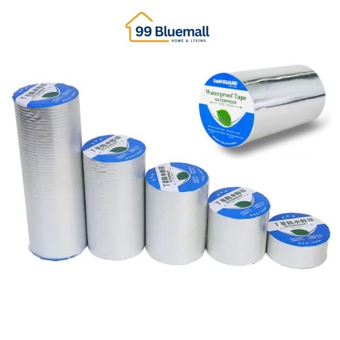 

99Bluemall Lakban Selotip Super Kuat Aluminium Foil 0.8mm Waterproof / Tahan Air 5 Meter