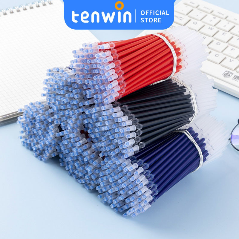 

0.5mm Refill Pulpen dapat dihapus & isi ulang pulpen Dihapus Warna Hitam /Biru-tenwin offical