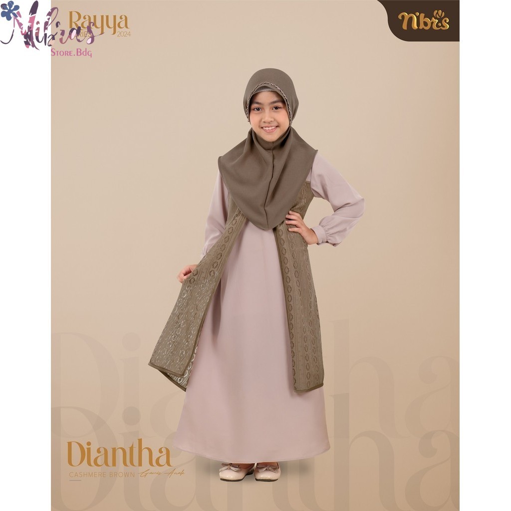 Nibrasstorebdg Sarimbit 2024 Diantha Gamis Anak Original Branded