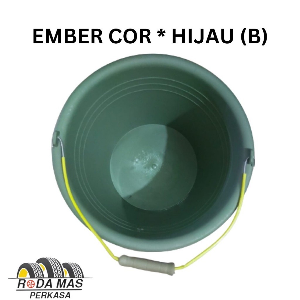 Ember Plastik Hijau | Ember Cor Anti Pecah | Ember Bangunan BESAR RMP