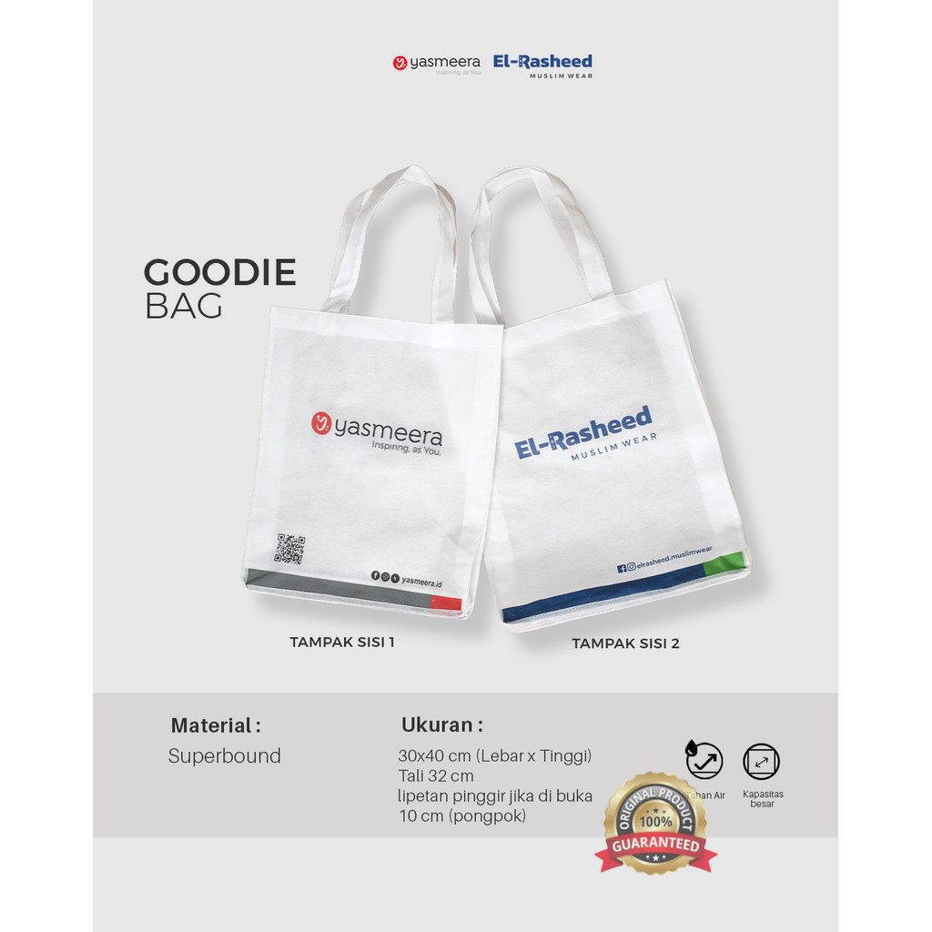 

Azzifa Store- Goodiebag Premium Tebal by Yasmeera / Goodie Bag / Tas Kain