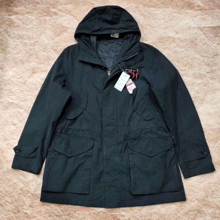 jaket parka hitam multi pocket VILLAND coat jaket casual murah bagus size L