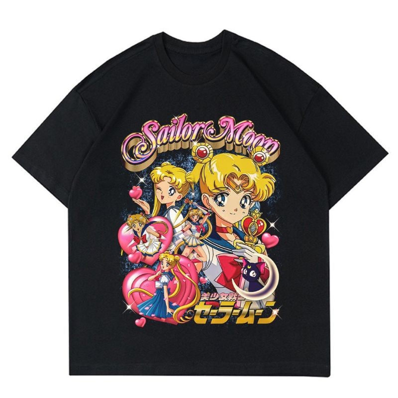 KAOS VINTAGE SAILOR MOON | T-SHIRT BAJU VINTAGE ANIME 90's | KAOS SAILORMOON | BAJU WANITA