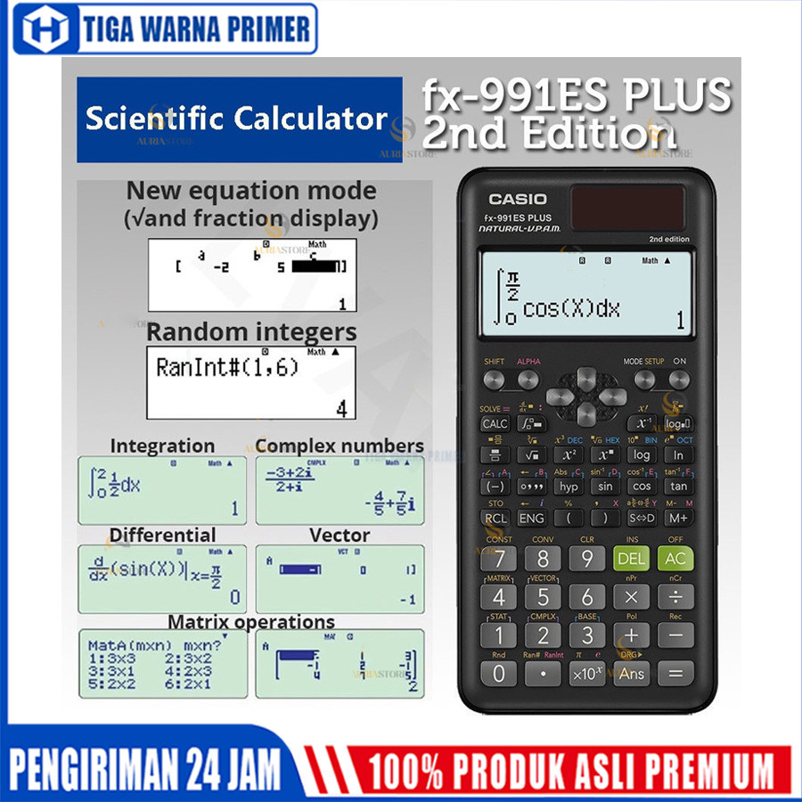 Kalkulator Scientific Casio ilmiah FX-991EX/991ES-Plus Kalkulator Casio Scientific Calculator Casio 
