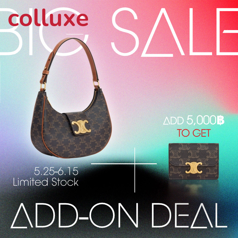 Celine AVA TRIOMPHE BAG small size 23cm 114492 TRIOMPHE CANVAS women's shoulder bag