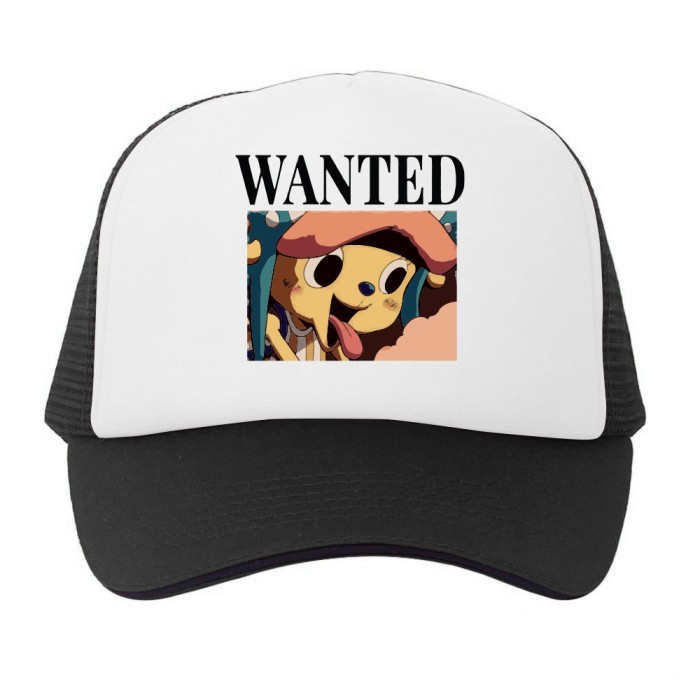 Topi Jaring Chopper Wanted Bounty One Piece Straw Hat