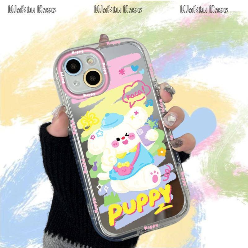 Casing Mirror Case Hard Case OPPO A15 A16 A17 A57 A7 A54 A38 Iphone Fashion Cute Case Samsung VIVO