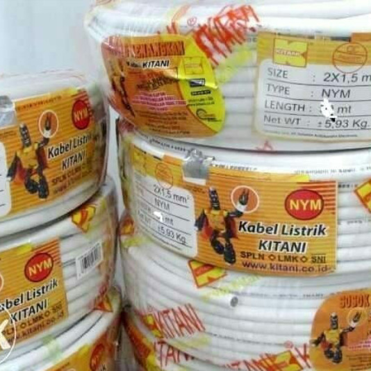 Kabel NYM 2x1,5mm @25M KITANI (SNI-LMK)