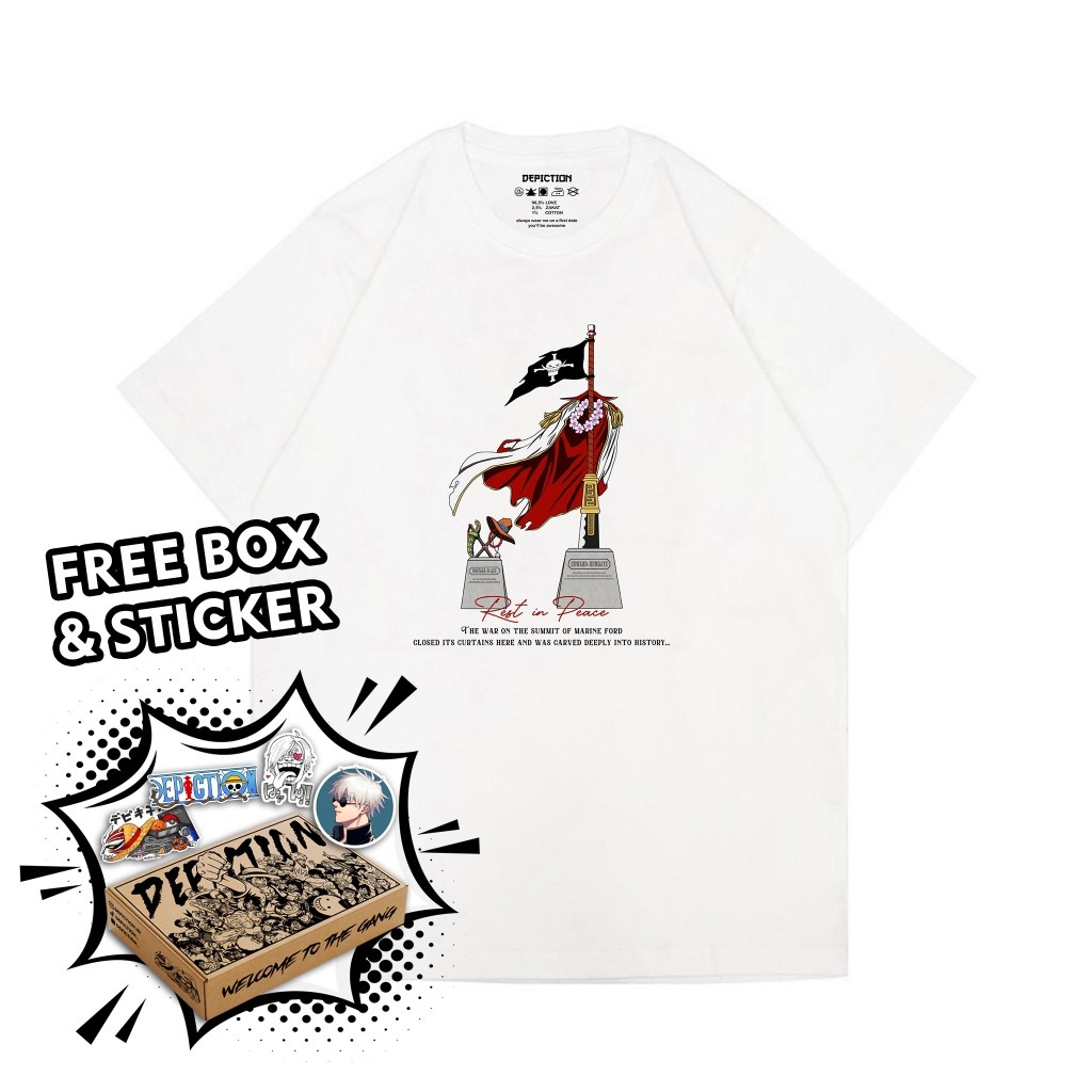 【Trendy】TSHIRT KAOS ANIME ONE PIECE SHIROHIGE - ACE GRAVES