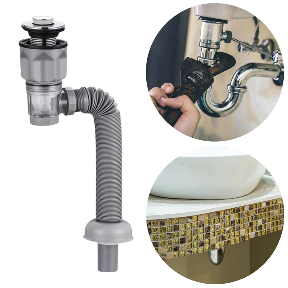 Sifon Wastafel Sifon Botol Selang Tarik Siphon Selang Angsa Flexible Wastafel