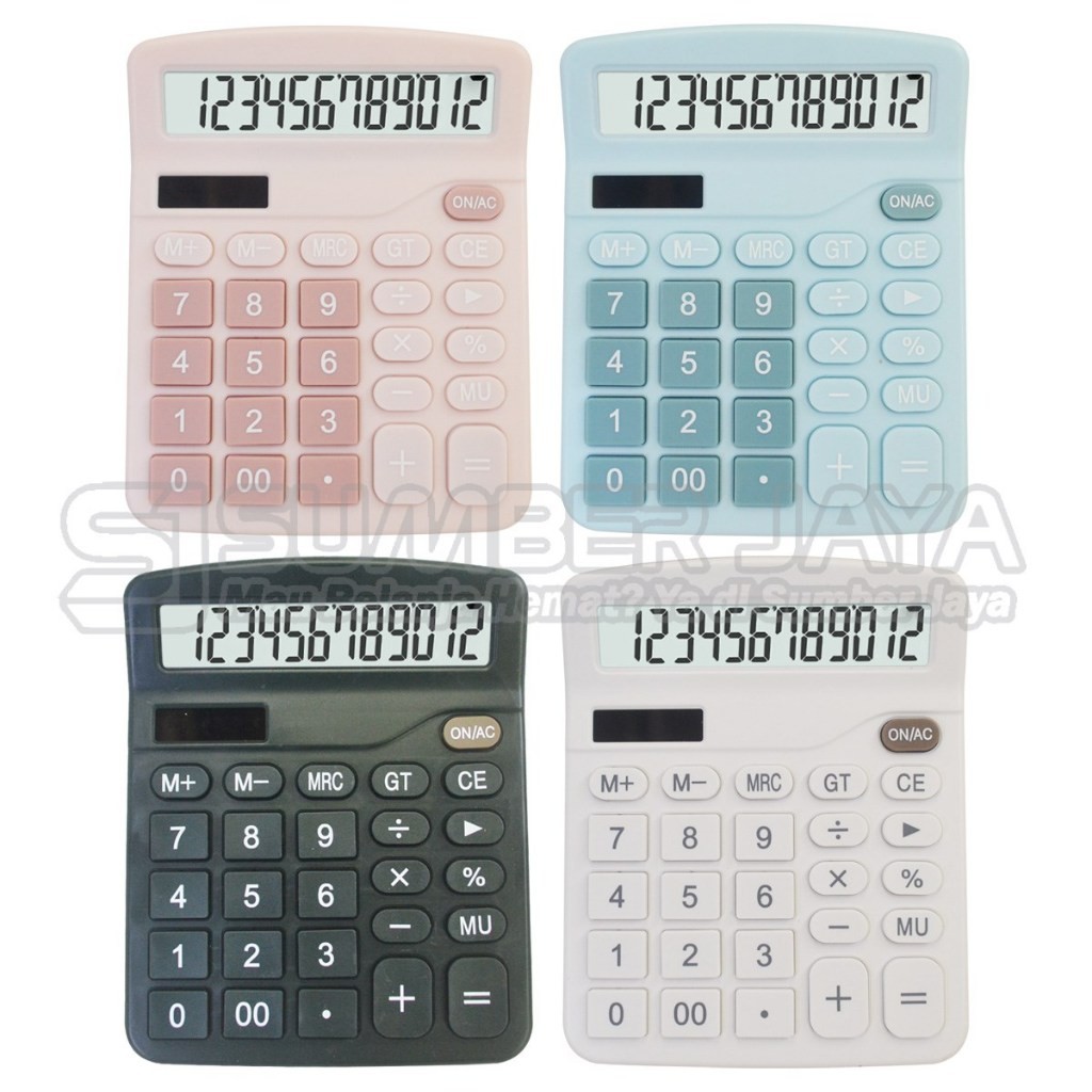 

Kalkulator Dexin DX-837B Dekstop Calculator 12 Digit Dual Power Display Warna Pastelll