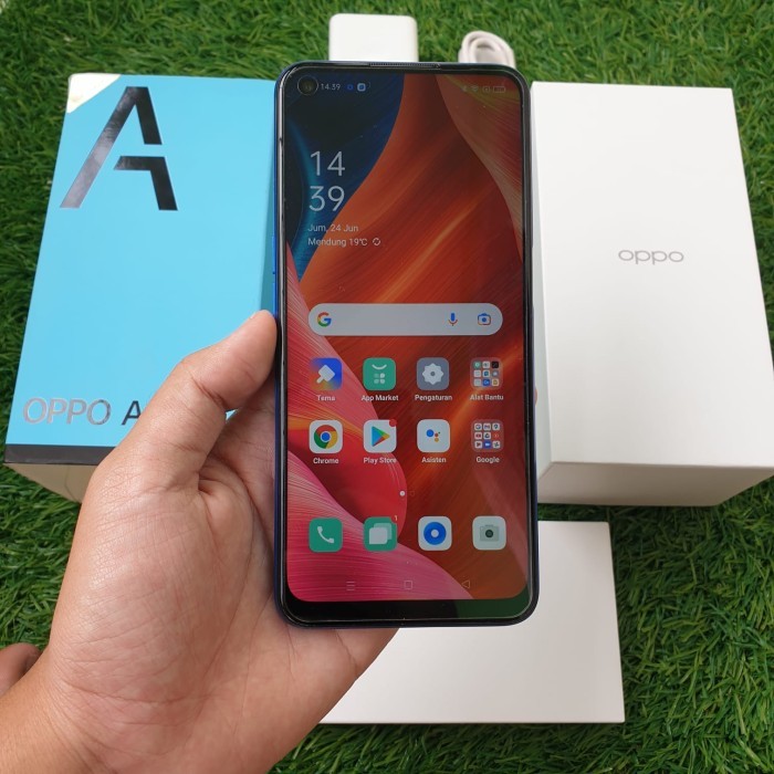 Handphone oppo a55 4/64gb second seken bekas murah - HP AJA